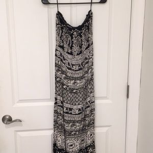 Black & White Maxi Dress